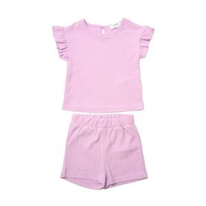 Trendyol Lilac Frill Detailed Girl Knitted Top-Top Set vyobraziť