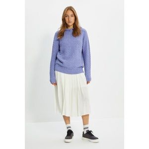 Trendyol Lilac Hooded Knitwear Sweater vyobraziť