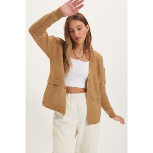 Trendyol Stone Pocket Detailed Knitwear Cardigan vyobraziť
