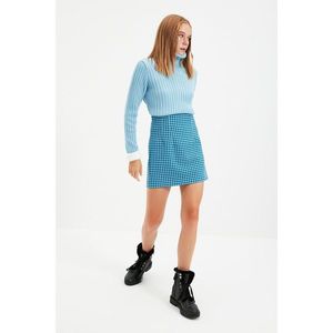 Trendyol Light Blue Turtleneck Knitwear Sweater vyobraziť