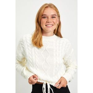 Trendyol Ecru Knitted Detailed Knitwear Sweater vyobraziť