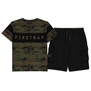 Firetrap T Shirt and Shorts Set Junior Boys vyobraziť