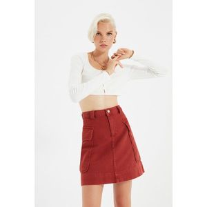 Trendyol Tile Pocket Detailed Denim Skirt vyobraziť