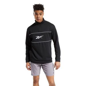 Reebok Workout Ready Double Knit Quarter Zip Sweatshirt Mens vyobraziť