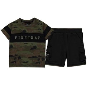 Firetrap Camo T-Shirt and Shorts Set Baby Boys vyobraziť
