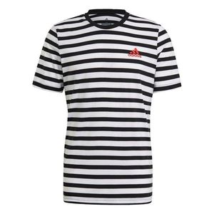 Adidas Essentials Stripey Embroidered Logo T-Shirt Mens vyobraziť