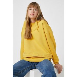 Koton Women Yellow 100% Cotton Oversized Sweatshirt vyobraziť