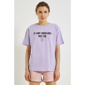 Koton Woman Lilac T-Shirt vyobraziť