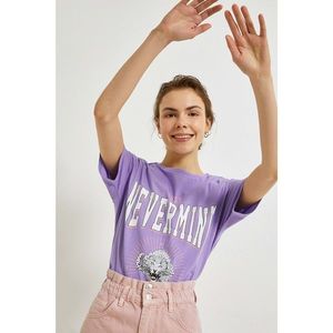 Koton Women's Purple T-Shirt vyobraziť