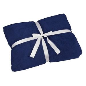 DKaren Woman's Blanket Navy Blue vyobraziť