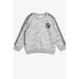 Koton Gray Boy's Printed Sweater vyobraziť