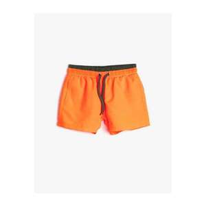 Koton Boy Orange Tie Waist Swimsuit vyobraziť