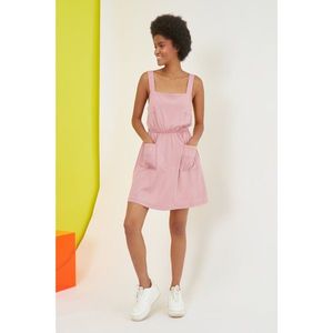 Trendyol Dried Rose Pocket Knitted Dress vyobraziť