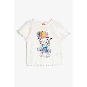Koton Ecru Baby Girl T-Shirt vyobraziť