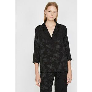 Koton Women's Black Patterned Pajamas Top vyobraziť