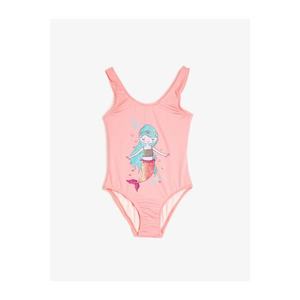 Koton Girl's Pink Printed Swimsuit vyobraziť