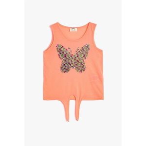 Koton Double Sided Butterfly Sequin Thick Strap Singlet vyobraziť