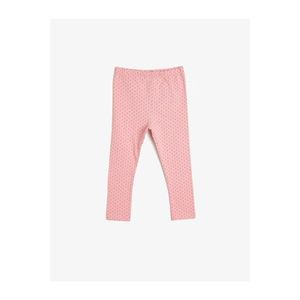 Koton Girl Pink Printed Leggings vyobraziť