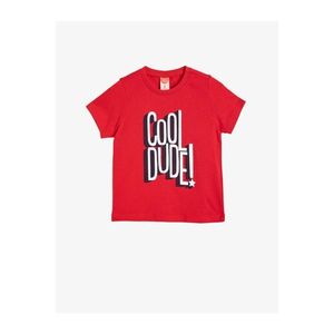 Koton Boy Red Short Sleeve T-Shirt vyobraziť