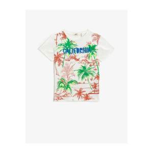Koton Men's Summer T-Shirt Short Sleeve Crew Neck Cotton T-Shirt vyobraziť