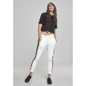 Urban Classics Ladies Interlock Jogpants white/black - S vyobraziť