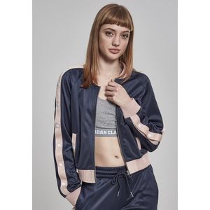 Urban Classics Ladies Button Up Track Jacket navy/lightrose/white - S vyobraziť