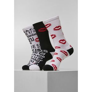 Mister Tee Kiss Socks 3-Pack black/white/red - 43-46 vyobraziť