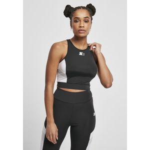 Starter Ladies Sports Cropped Top black/white - L vyobraziť