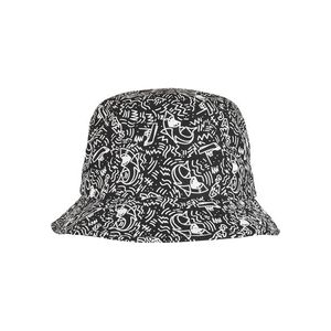Urban Classics Jaws AOP Bucket Hat black/white - One Size vyobraziť
