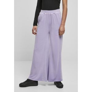 Urban Classics Ladies High Waist Straight Velvet Sweatpants lavender - 3XL vyobraziť