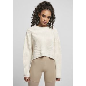 Urban Classics Ladies Wide Oversize Sweater whitesand - 3XL vyobraziť