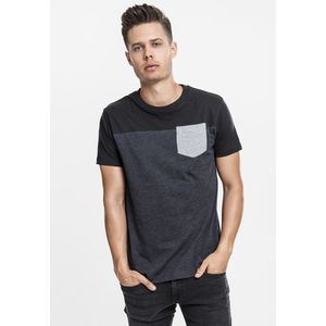 Urban Classics 3-Tone Pocket Tee cha/blk/gry - L vyobraziť