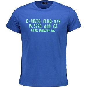 Diesel pánske tričko Farba: Modrá, Veľkosť: 2XL vyobraziť