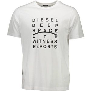 Diesel pánske tričko Farba: Biela, Veľkosť: XL vyobraziť