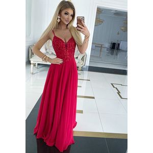 Červené dlhé šaty Verona vyobraziť