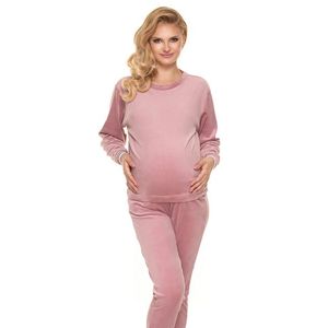 Svetloružový tehotenský pyžamový set 0200 vyobraziť
