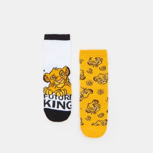 Sinsay - Súprava 2 párov ponožiek The Lion King - Biela vyobraziť