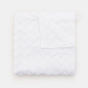 Sinsay - Bavlnený uterák, 70 cm × 140 cm - Biela vyobraziť
