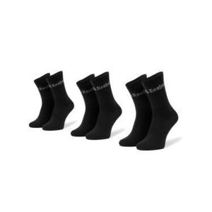 Reebok Súprava 3 párov vysokých ponožiek unisex DU2971 r.39-42 Čierna vyobraziť