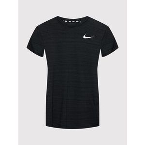 Nike Funkčné tričko Miler DD3055 Čierna Regular Fit vyobraziť