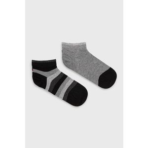 Detské ponožky Tommy Hilfiger (2-pak) šedá farba vyobraziť