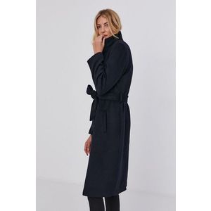 Kabát Answear Lab dámsky, tmavomodrá farba, prechodný vyobraziť