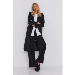 Kabát Answear Lab dámsky, čierna farba, prechodný vyobraziť