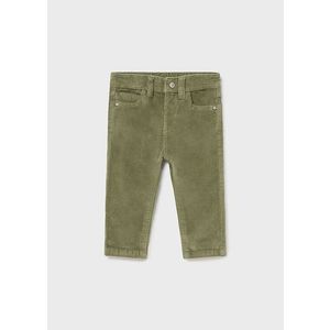 Detské nohavice Mayoral zelená farba, jednofarebné vyobraziť