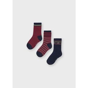 Detské ponožky Mayoral (3-Pack) bordová farba vyobraziť