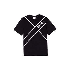 Detské tričko Boss čierna farba, s potlačou vyobraziť