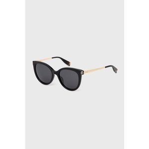 Slnečné okuliare Furla WD00022 dámske, čierna farba vyobraziť