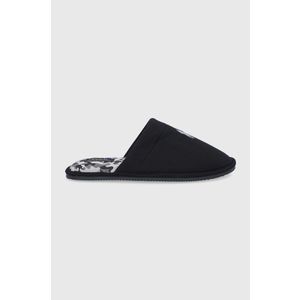 Papuče Polo Ralph Lauren Klarence čierna farba vyobraziť