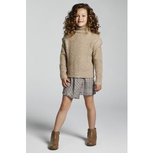 Dievčenské šaty a sveter Mayoral hnedá farba, mini, rovný vyobraziť