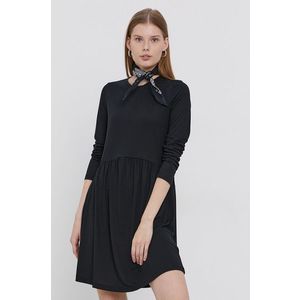 Šaty Jacqueline de Yong čierna farba, mini, rovné vyobraziť